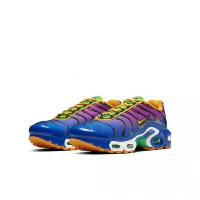 Nikee Airmax plus tn flamingo gold purple black gym running shoes trainers