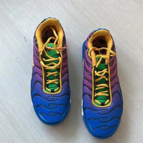 Nikee Airmax plus tn flamingo gold purple black gym running shoes trainers