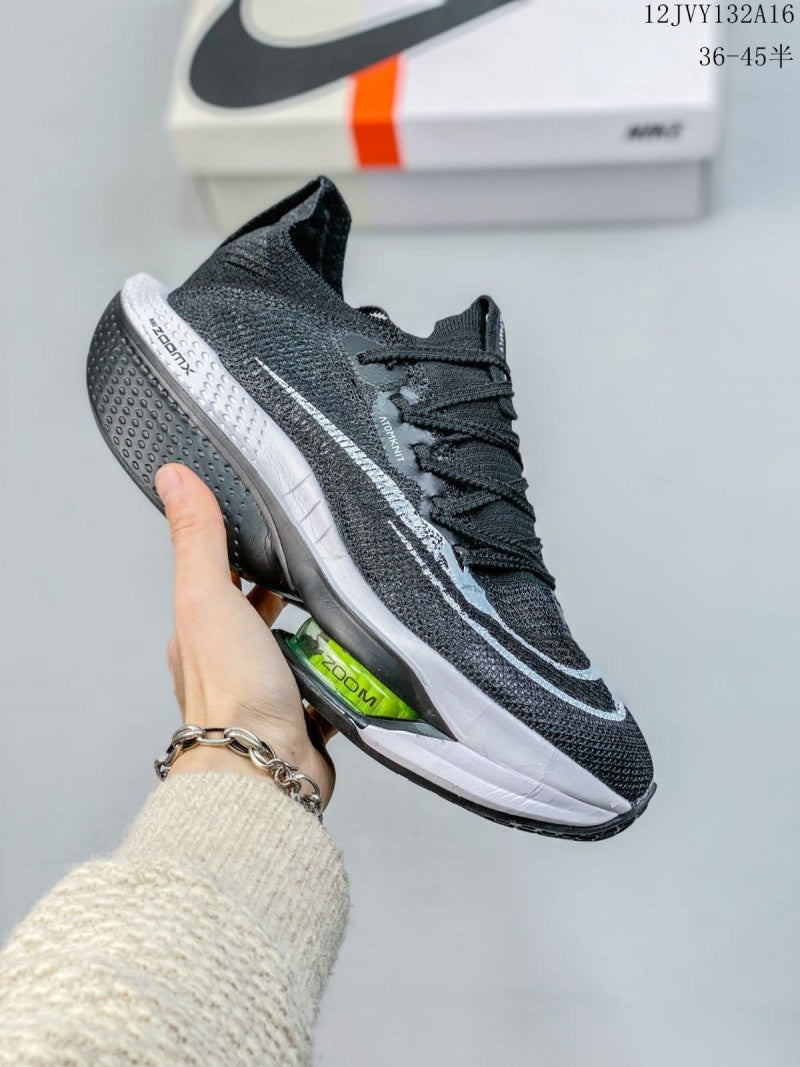 E Air zoom alphafly 2 black white