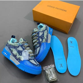 Louis Vuitton Skate Trainer Blue Monogram