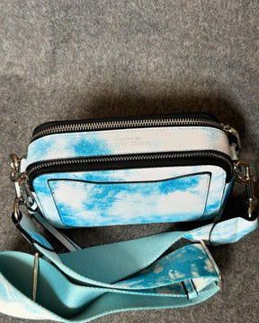 Marc Jacobs The SnapShot Camera Sling Bag With Dust Bag & OG Box (996 Cha E Ran Tie Dye Blue)