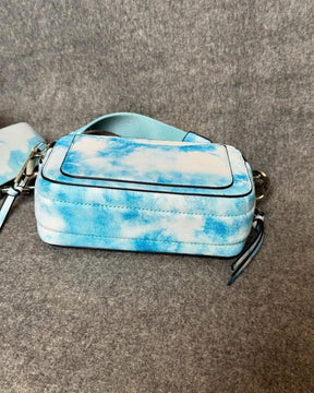 Marc Jacobs The SnapShot Camera Sling Bag With Dust Bag & OG Box (996 Cha E Ran Tie Dye Blue)