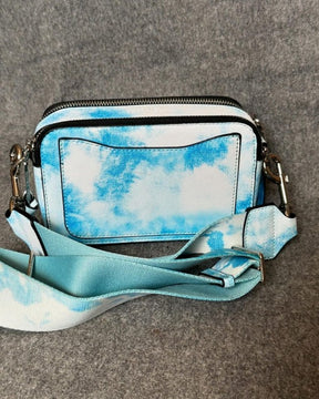Marc Jacobs The SnapShot Camera Sling Bag With Dust Bag & OG Box (996 Cha E Ran Tie Dye Blue)