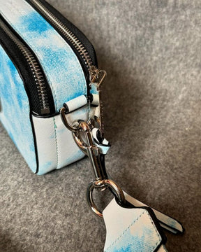 Marc Jacobs The SnapShot Camera Sling Bag With Dust Bag & OG Box (996 Cha E Ran Tie Dye Blue)