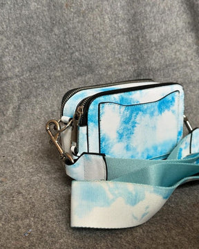 Marc Jacobs The SnapShot Camera Sling Bag With Dust Bag & OG Box (996 Cha E Ran Tie Dye Blue)