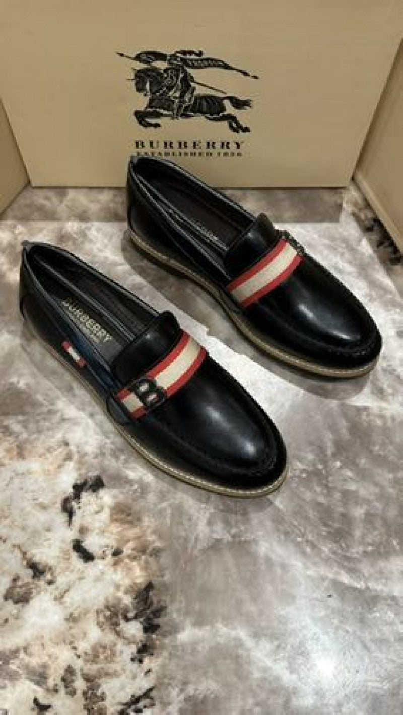 burberry premium black loafer