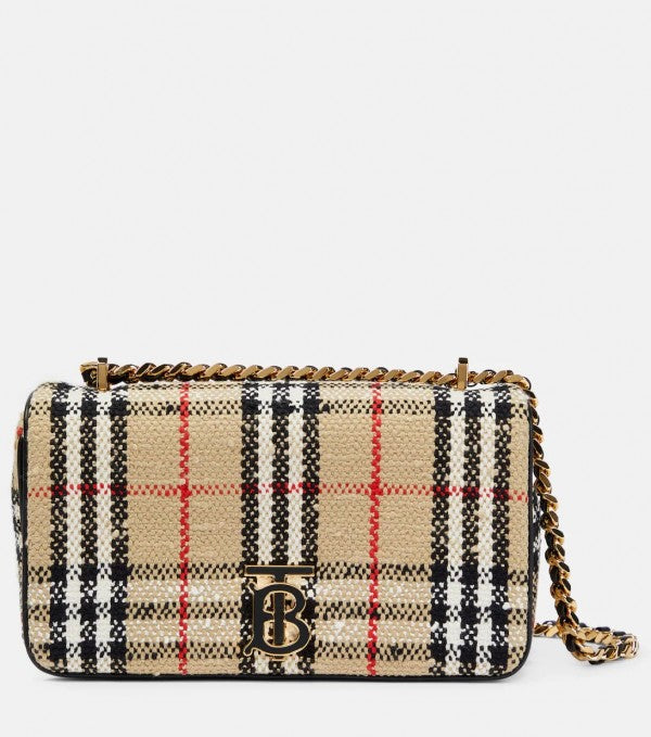Burberry  Lola  London  Check  Crossbody  Bag  With  OG  Box  &  DustBag  Grid  (8393)