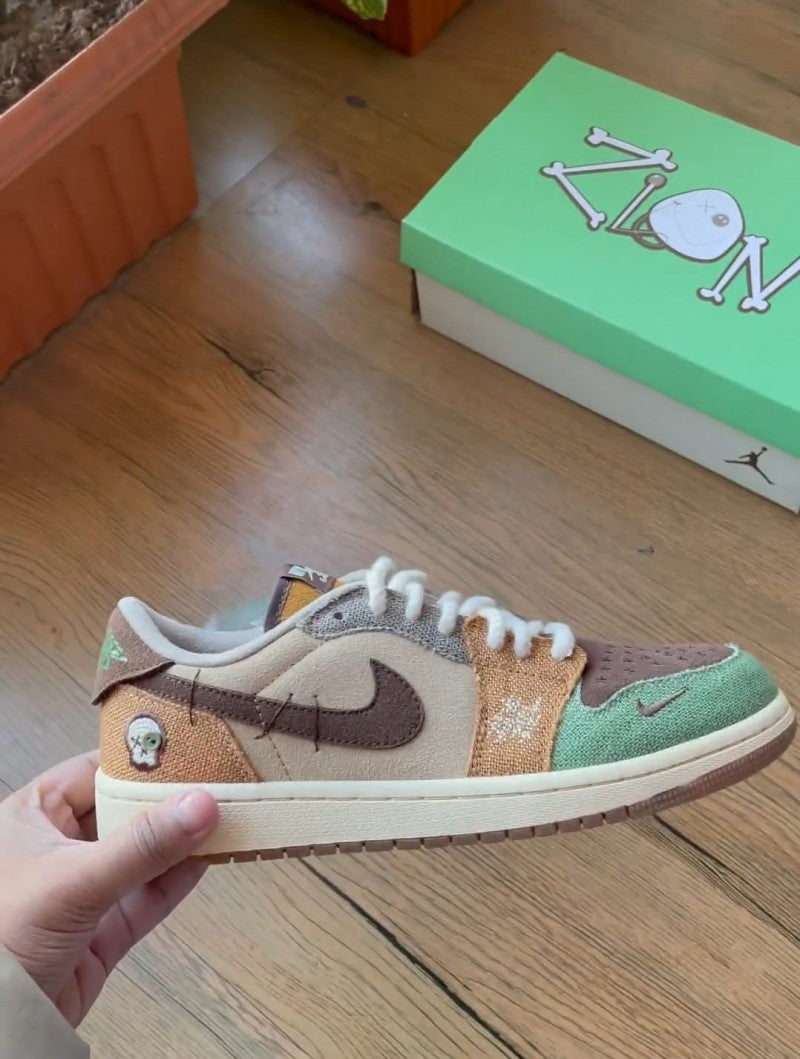 E zion williomson x Air jordan 1 low