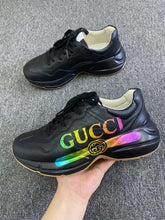 Gucci . rython black logo sneakers