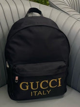 Gucci  Nylon  Black  Unisex  Backpack  With  Dust  Bag  G99918  Black
