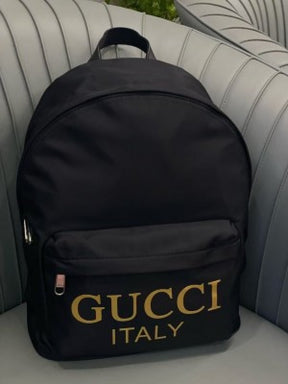 Gucci  Nylon  Black  Unisex  Backpack  With  Dust  Bag  G99918  Black