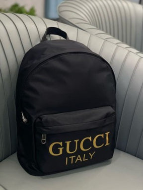 Gucci  Nylon  Black  Unisex  Backpack  With  Dust  Bag  G99918  Black