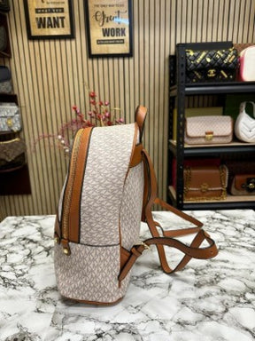 Michael  kors  Kenley  Premium  Quality  Bagpack  With  Dust  Bag  (908  Biege  Brown)