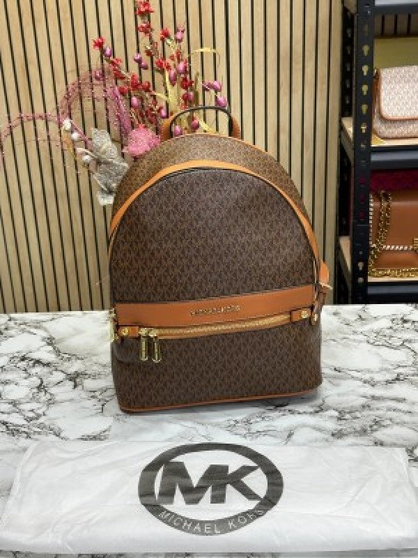 Michael  kors  Kenley  Premium  Quality  Bagpack  With  Dust  Bag  (908  Coffee  Brown)