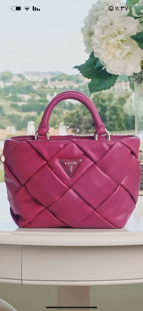GUESS ZAINA MINI SATCHEL BAG WITH BOX