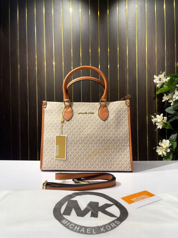 Michael  kors  tote  bag  with  dust  bag  (44572 Biege brown)