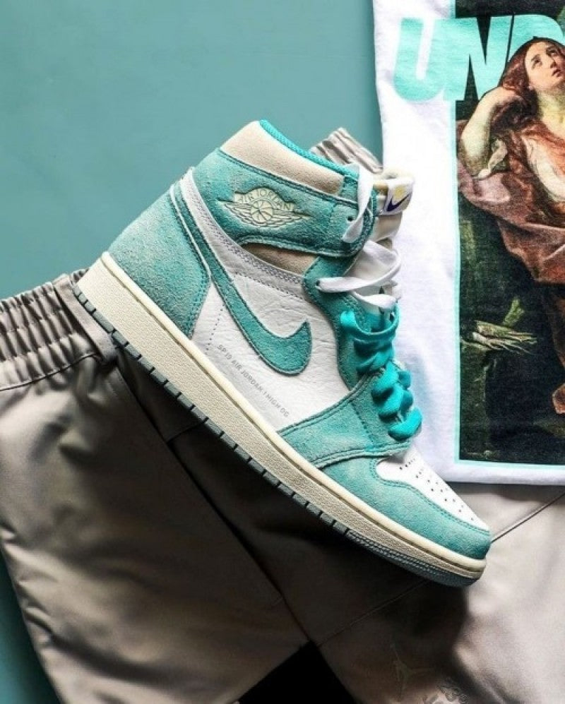 Nikee Air Jordan 1 Retro High OG Turbo Green Semi UA