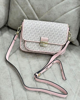 Michael  Kors  Bradshaw  Cross  Body  Bag  With  OG  Box  (22001 Beige  Pink)