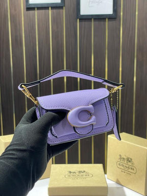 Coach  tabby  mini  monogram  with  og  box(purple)