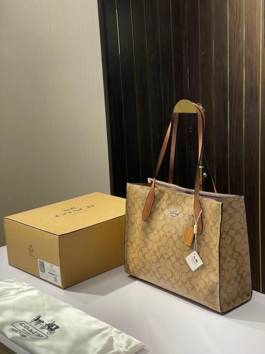 Coach  nina  carryall  tote  bag  with  og  box