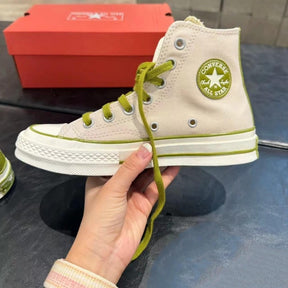 converssee chuck taylor high green cream