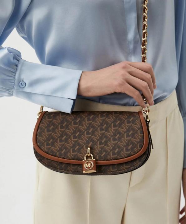 Michael  Kors  Small  Mila  Cross  Body  Bag  With  OG  Box  &  Dust  Bag  Coffee  Brown  20236