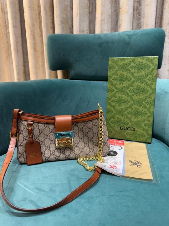 Gucci  Padlock  Brown  Small  Shoulder  Bag  With  OG  Box  &  Dust  Bag  88278  Brown