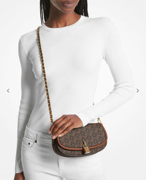 Michael  Kors  Small  Mila  Cross  Body  Bag  With  OG  Box  &  Dust  Bag  Coffee  Brown  20236