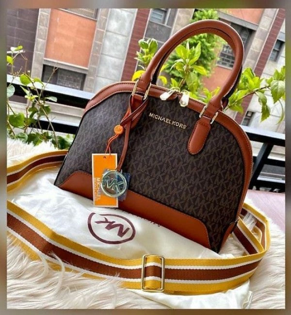 Michael  kors alma bag with dust bag(20055coffe brown)