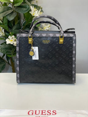 Guess abey satchel bag with dust bag