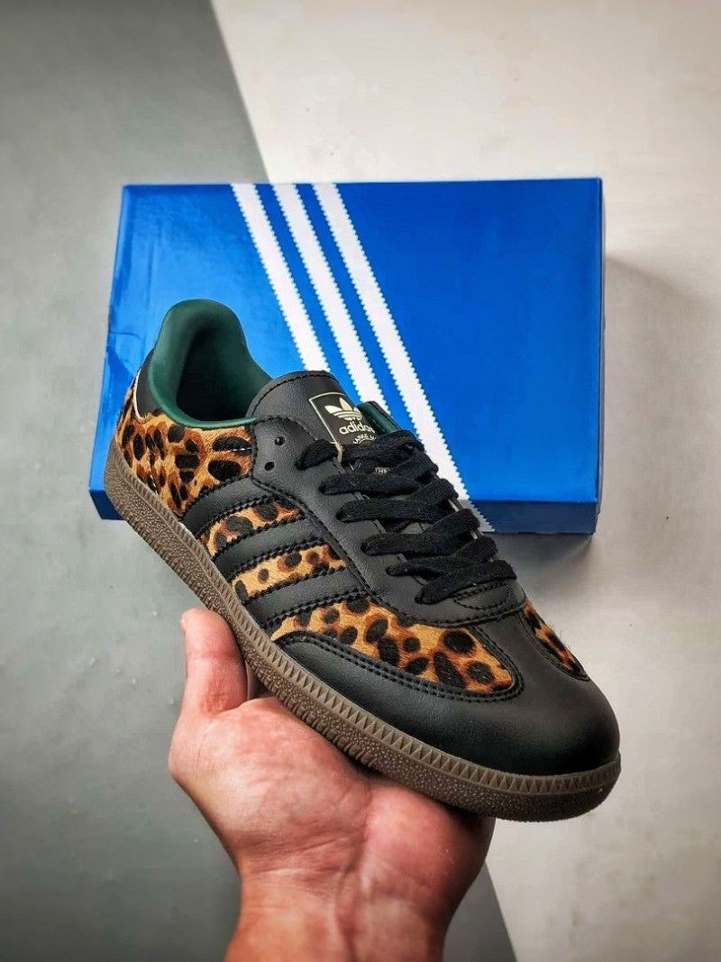Adida ss Samba OG Black Green Leopard 139