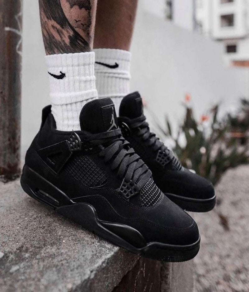Nik.e Air Jordan Retro 4 Black Cat Semi UA
