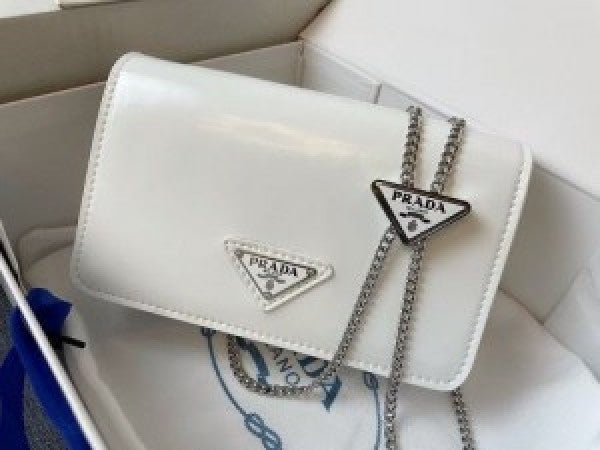PRAD  A LUXURY SLING BAG WITH OG BOX AND DUST BAG PREMIUM QUALITY (WHITE) DAMAGE BOX
