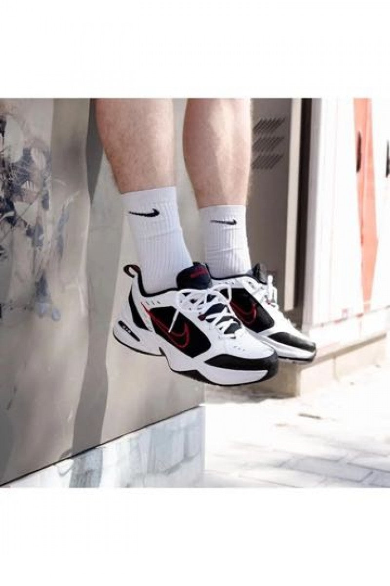 NikeAir Monarch IV Training Shoe White Black Varsity Red