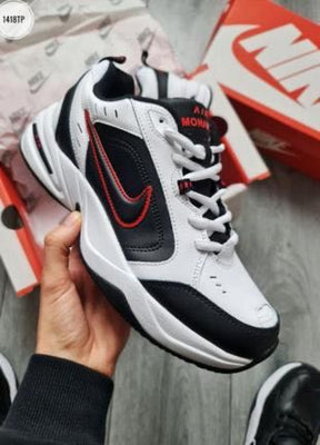 NikeAir Monarch IV Training Shoe White Black Varsity Red