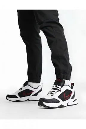 NikeAir Monarch IV Training Shoe White Black Varsity Red