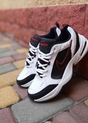 NikeAir Monarch IV Training Shoe White Black Varsity Red