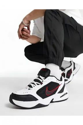 NikeAir Monarch IV Training Shoe White Black Varsity Red