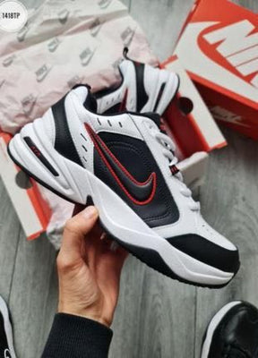 NikeAir Monarch IV Training Shoe White Black Varsity Red