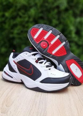 NikeAir Monarch IV Training Shoe White Black Varsity Red