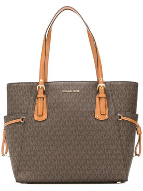 Michael  kors voyager tote bag with dust bag (616 coffe brown)
