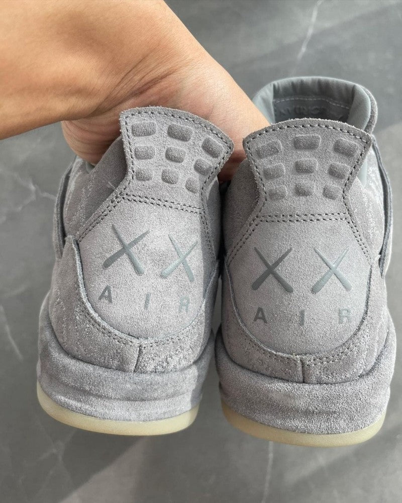Nikee Air Jordan Retro 4 Kaws Grey Semi UA