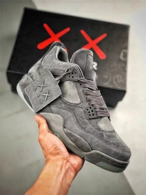 Nikee Air Jordan Retro 4 Kaws Grey Semi UA
