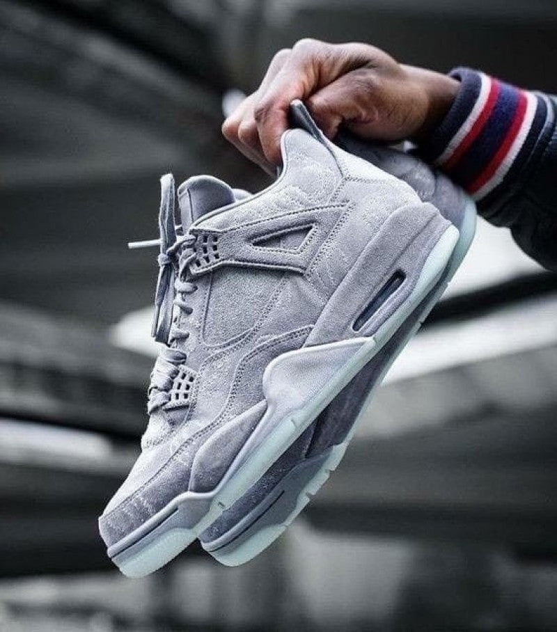 Nikee Air Jordan Retro 4 Kaws Grey Semi UA