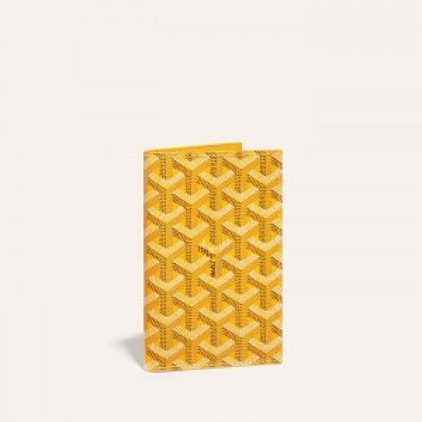 Goyard Grenelle Passport Holder Cover With OG Box & Dust Bag (804 Yellow)