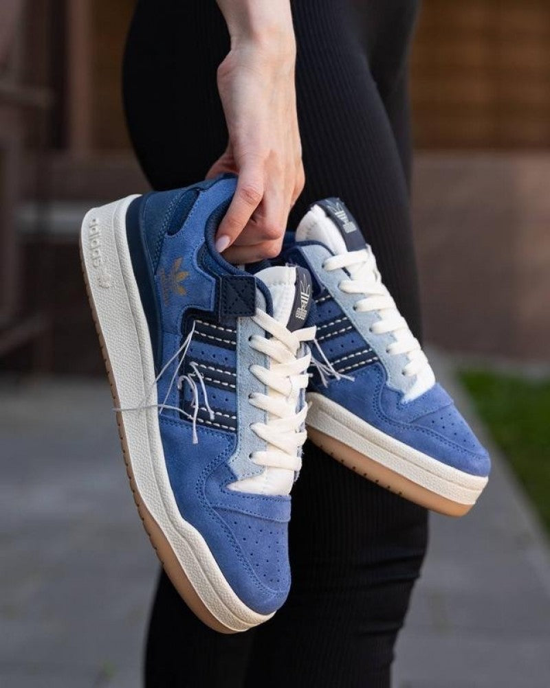 Adidass Forum 84 "Low Blue Denim Gum" #609