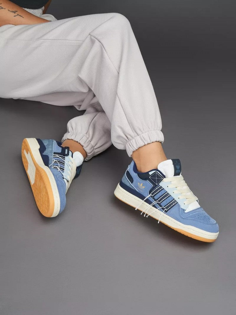 Adidass Forum 84 "Low Blue Denim Gum" #609