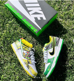 Nikee Dunk Low What The Duck Away University Of Oregon Pe Sneakers