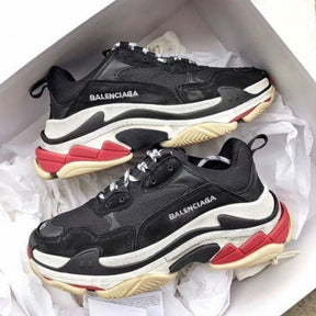 Balenciaga Triple S Black White Red