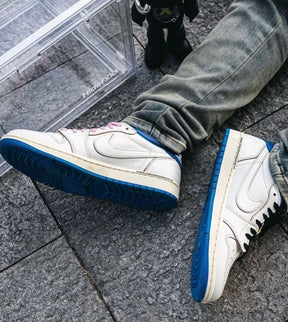 Travis Scott X Nik e Air Jordan 1 Low Fragment Heat Sneakers